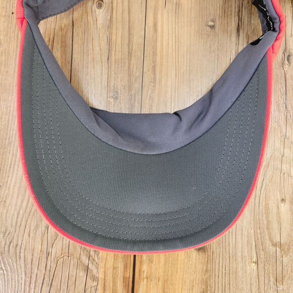 Nike Golf Dri-Fit Adult Strapback Visor Red White Swoosh Tennis Sports Athletic - Picture 8 of 14